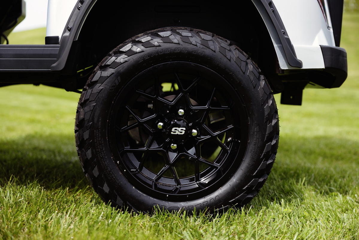 legend model golf cart side view display